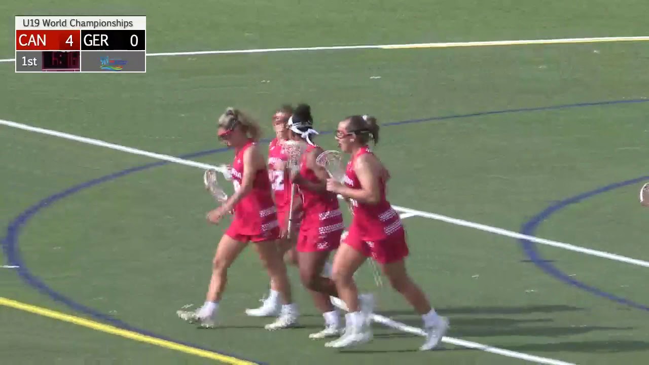 Canada vs Germany Quarterfinal  U19 Women's Lacrosse World Championship