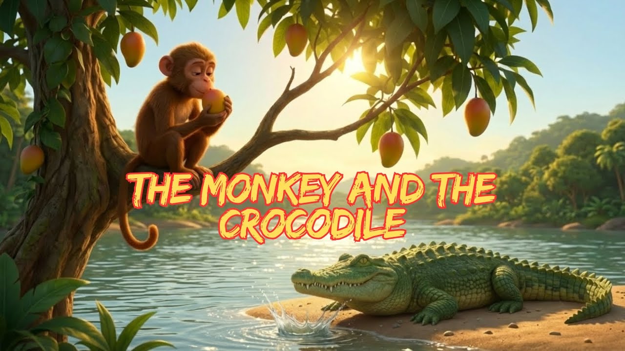 The Monkey and the Crocodile | Trust, Cleverness & a Timeless Moral | Panchatantra Story
