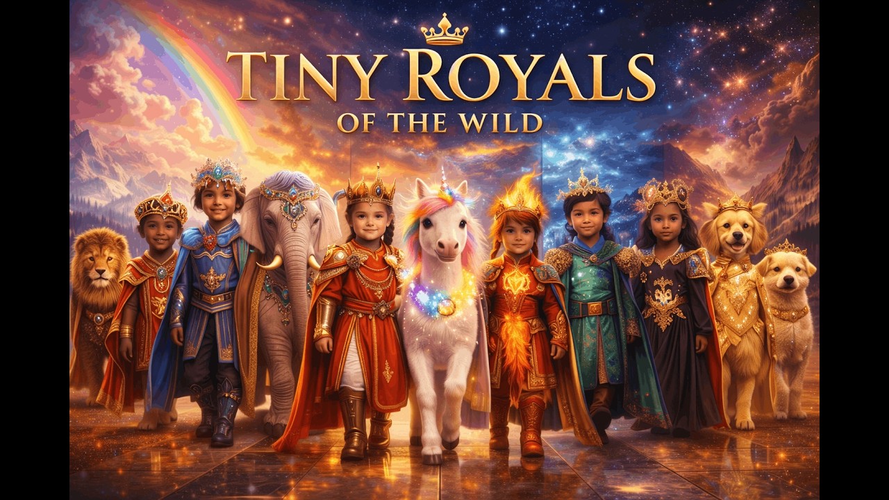 Tiny Royals of the Wild 👑 | AI Baby Animals Royal Fashion Show (Ultra Realistic) | Google VEO 3.1