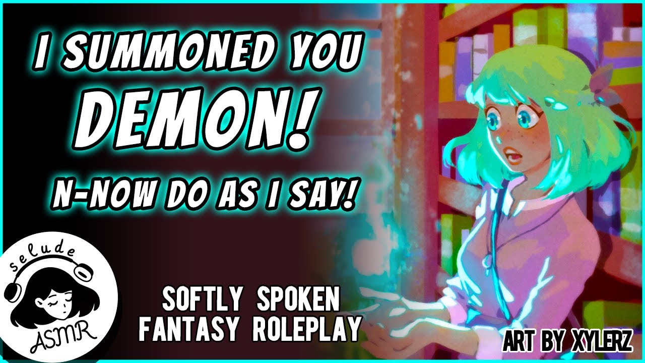 Fantasy ASMR RP 😈 Demonology Student Summons You (For Kisses?) [F4A]