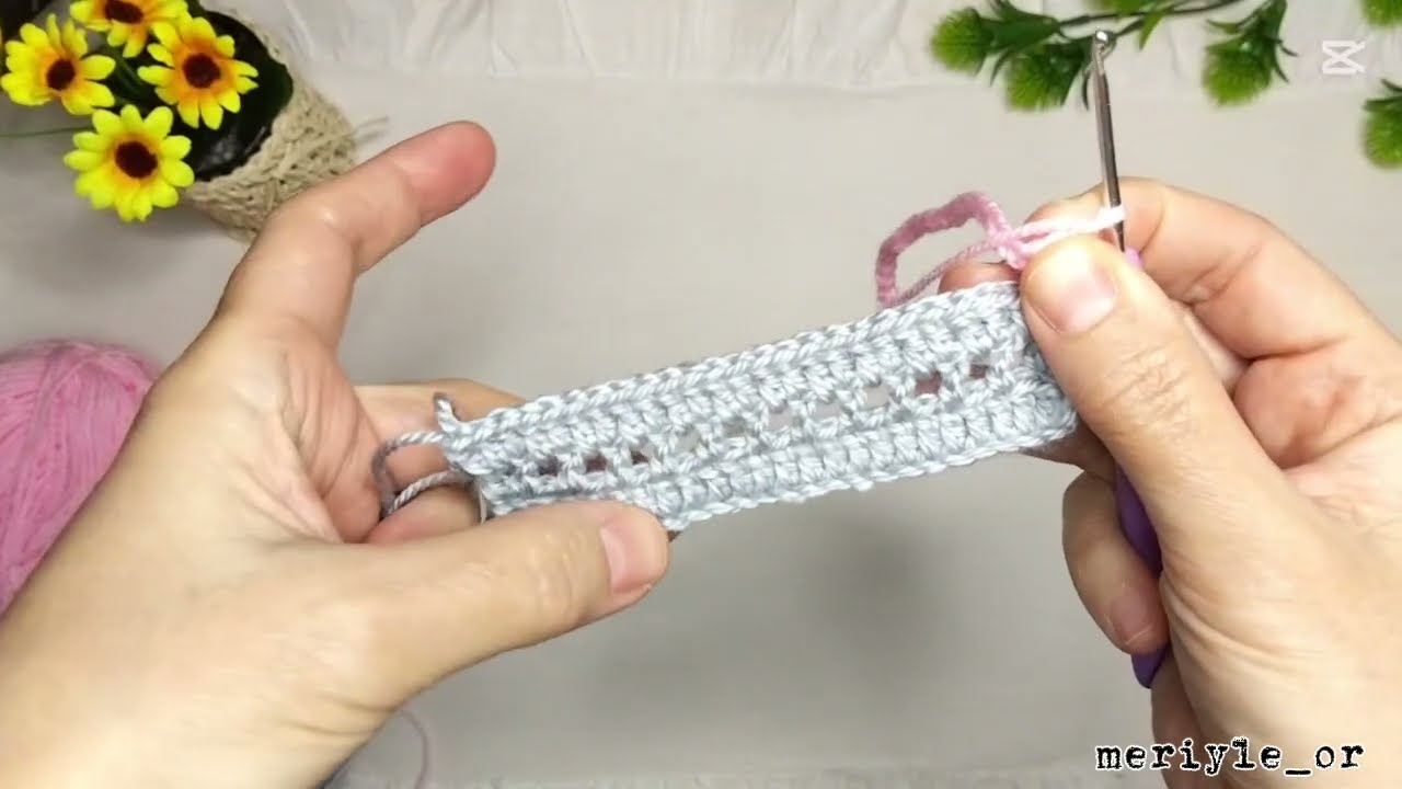 ÇOK KOLAY TIĞ İŞİ ÖRGÜ MODELİ 🧶🙂YENİ BAŞLAYANLAR İÇİN 🧶🌼