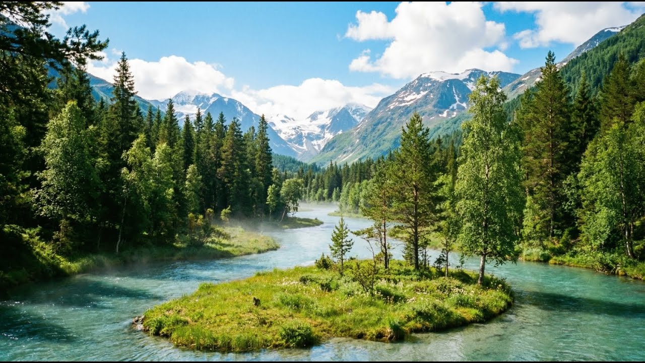 Discover the Tranquil Beauty of a Lush Landscape with a Turquoise River Adventure