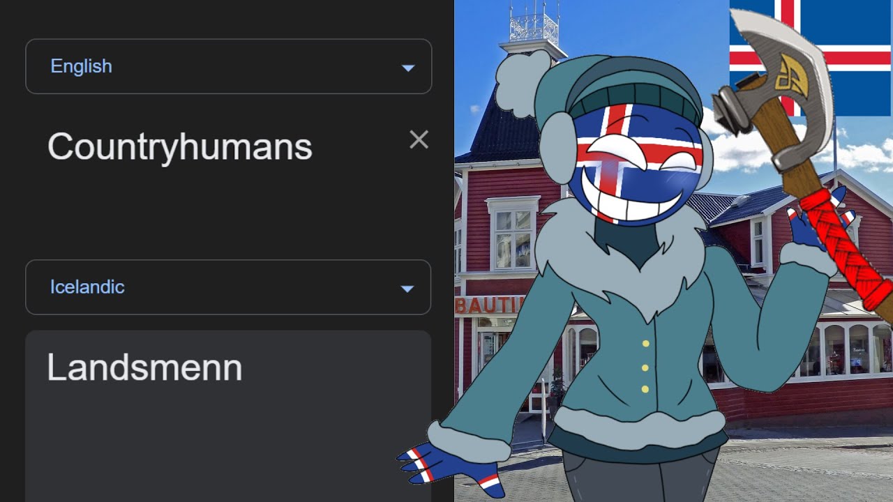 Countryhumans in different languages meme