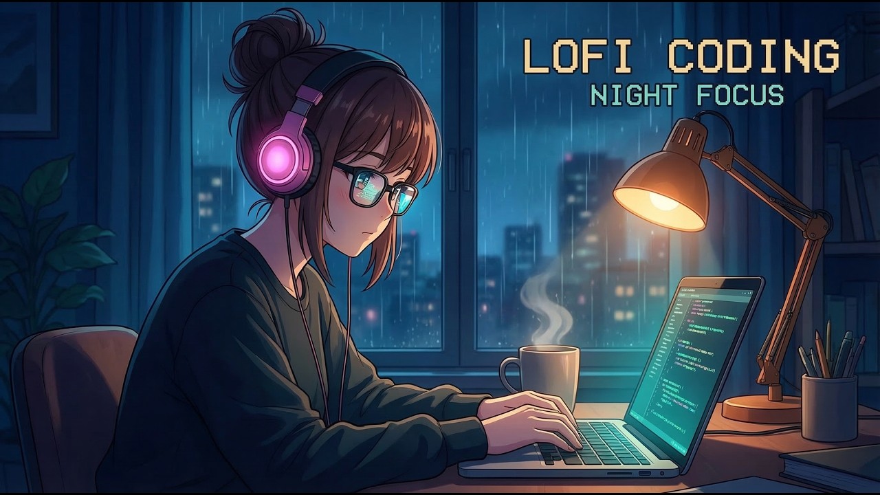 Rainy Night Coding Session 🌙💻 Stay Focused & Productive