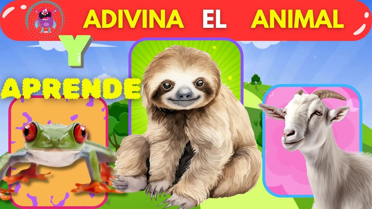 🦑 Adivina el ANIMAL [2025] 🐼   ¡Diversión y Aprendizaje para Pequeños. Quiz de animales para Niños!