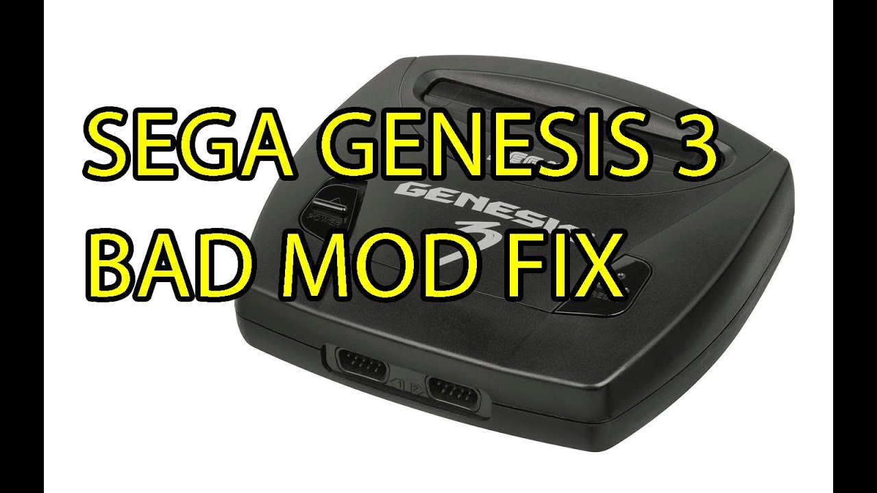 SEGA Genesis 3 Fixer Upper Clean Repair Bad Mod Work