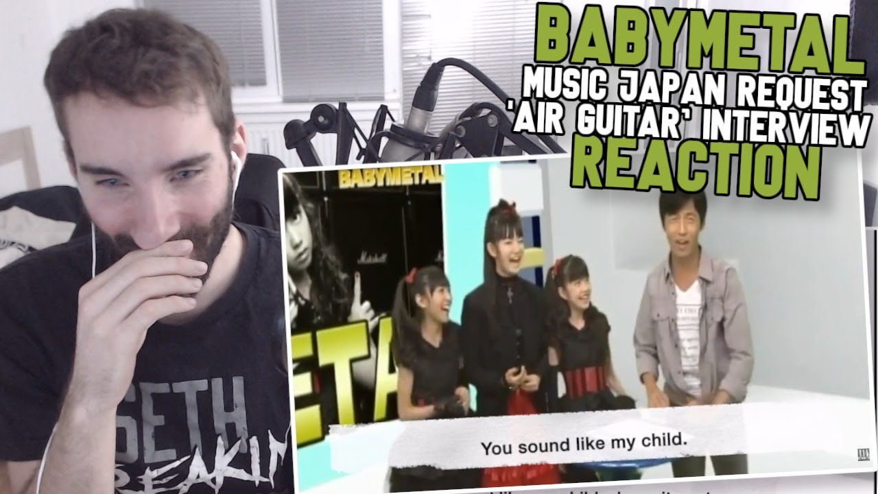 Yui's impressive english ★ (REACTION) Babymetal - Music Japan Request 'Air Guitar’ Interview