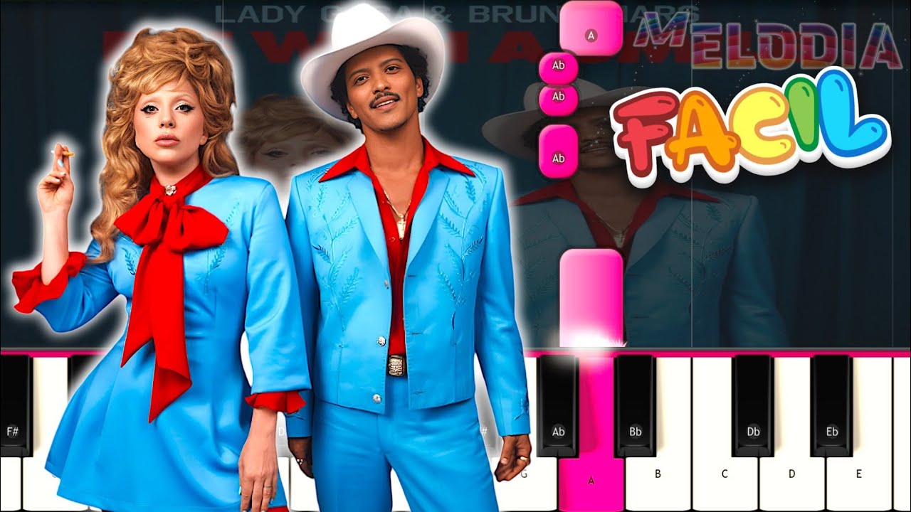 Lady Gaga, Bruno Mars - Die With A Smile PIANO TUTORIAL + NOTAS | FÁCIL / EASY