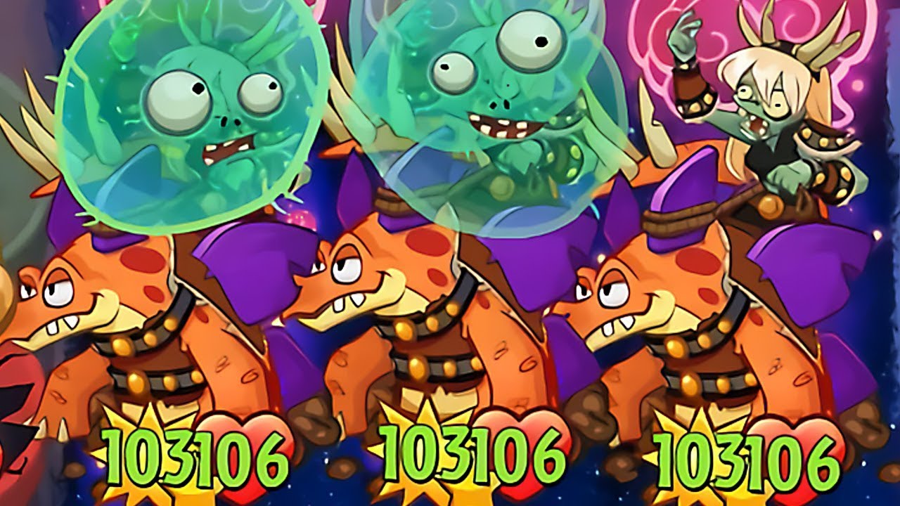Plants vs Zombies Heroes - Stegosaurus Rider Gameplay