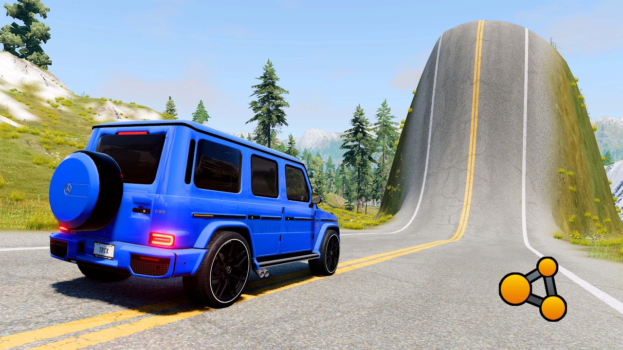 Epic Car Launch Over Giant Bulge! #22 BeamNG.drive 🏎️🔥