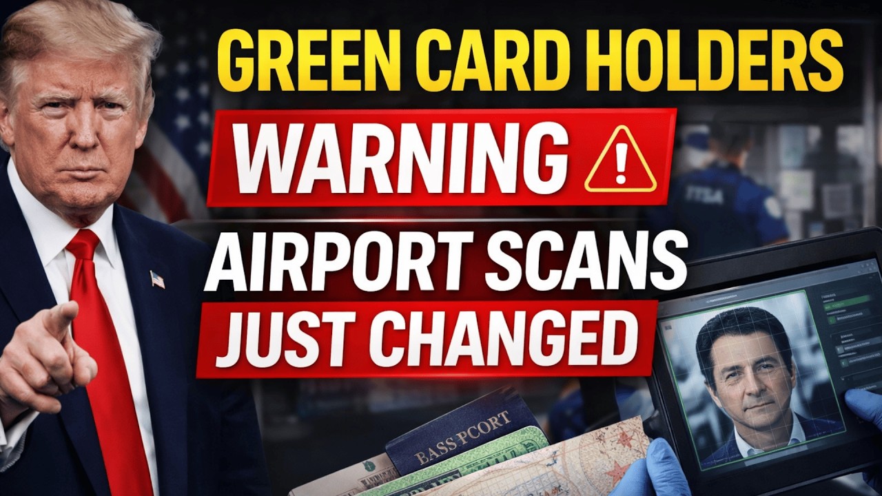 🚨AIRPORT TRAP  New Biometric Rules for Green Card Holders Don't Travel Yet!