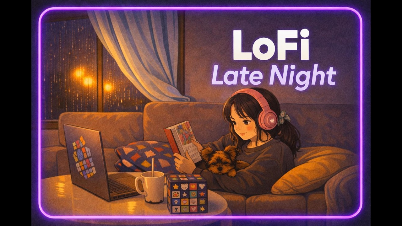 🎧 3 Hours of Lofi Beats🎧🎧 Late Night Lo-Fi  Cozy Beats to Study, Relax and Feel Calm🌙