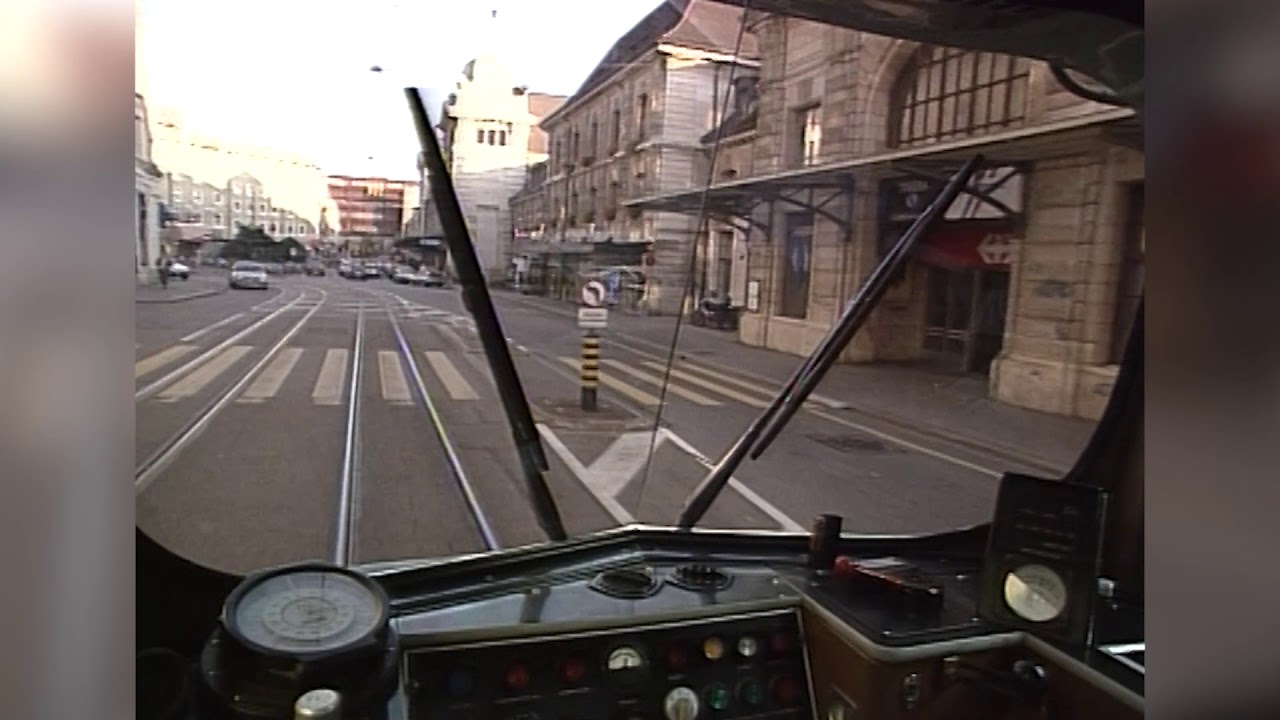 Mit der Linie 8 unterwegs | Basler Verkehrs Betriebe BVB (Video 1994)