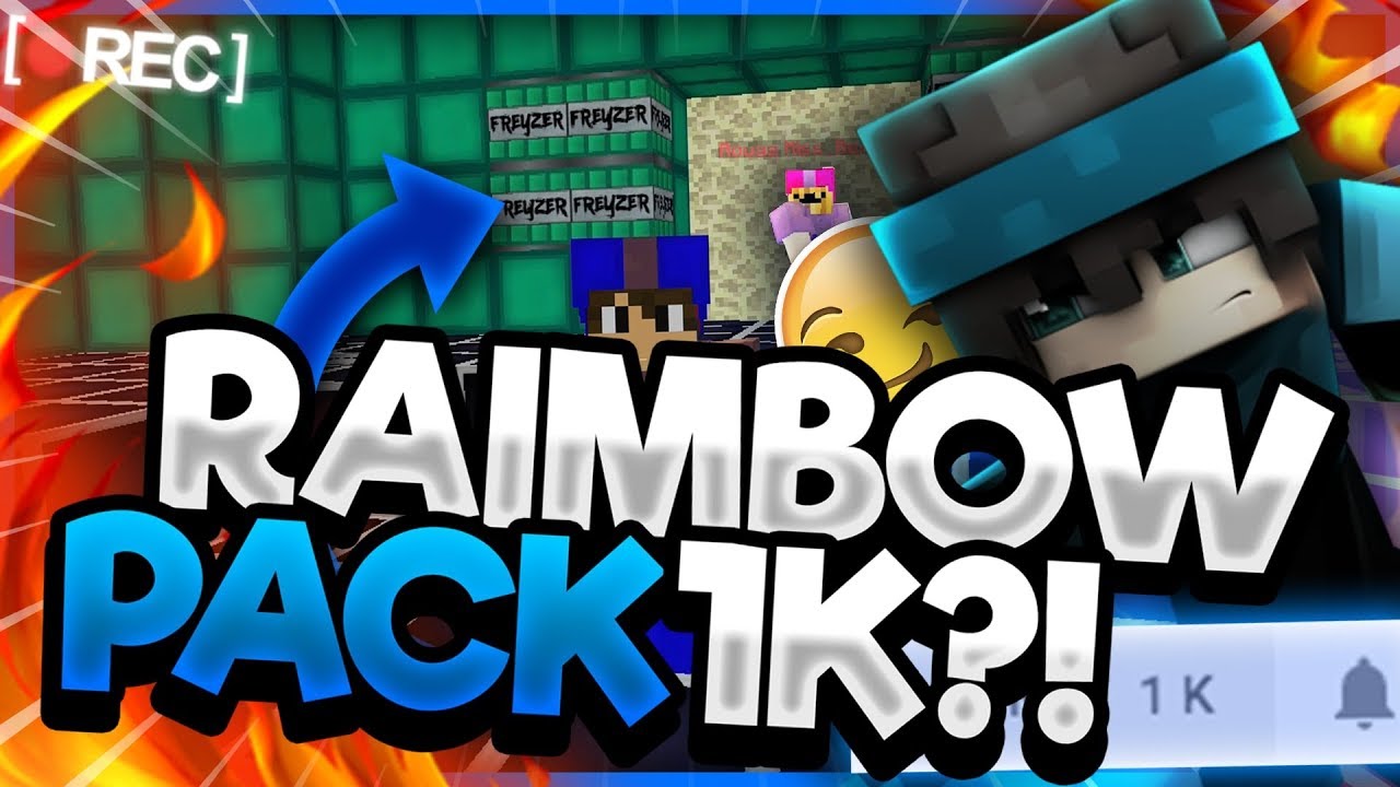MON PACK RUSH EN RAINBOW ! [NO LAG] 1.8/1.9 + CONCOUR SPÉCIAL 1K ! - PACK FOLDER RUSH