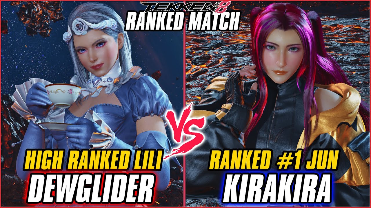 TEKKEN 8 ▰ DEWGLIDER (Lili) vs KIRAKIRA (#1 Ranked Jun) ▰ T8 HIGH LEVEL GAMEPLAY