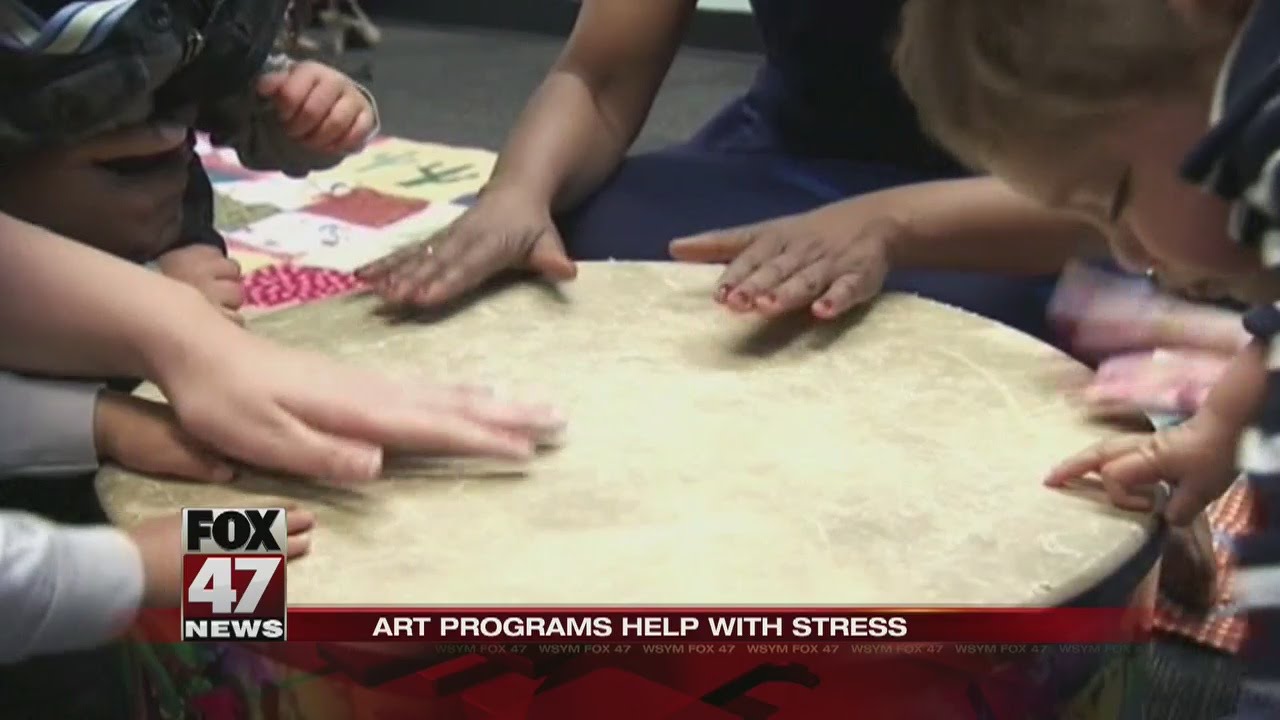 Art programs help reduce stress