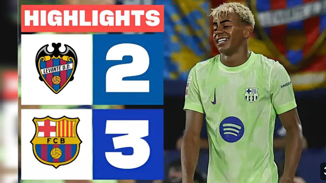 BARCELONA VS LEVANTE HIGHLIGHTS GOALS TODAY 2026