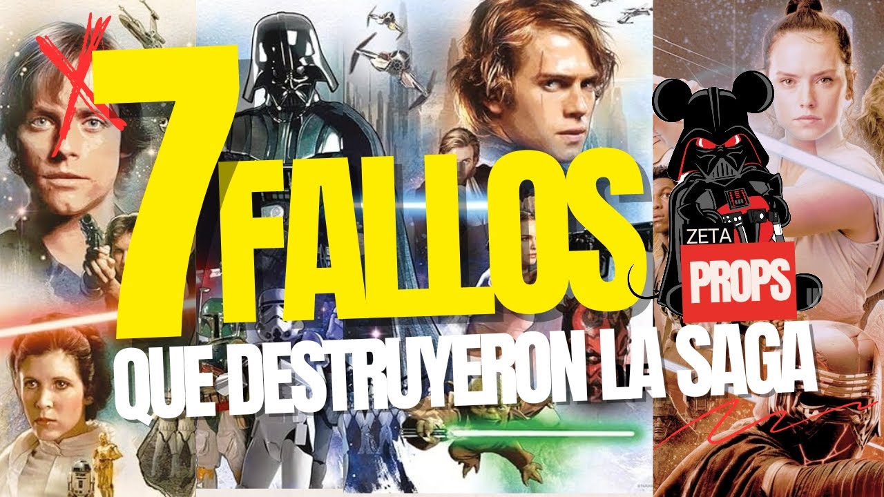 ¿Por Qué Disney está Destruyendo Star Wars? 🤬Los 7 Fallos que te Dejarán Sin Palabras😱