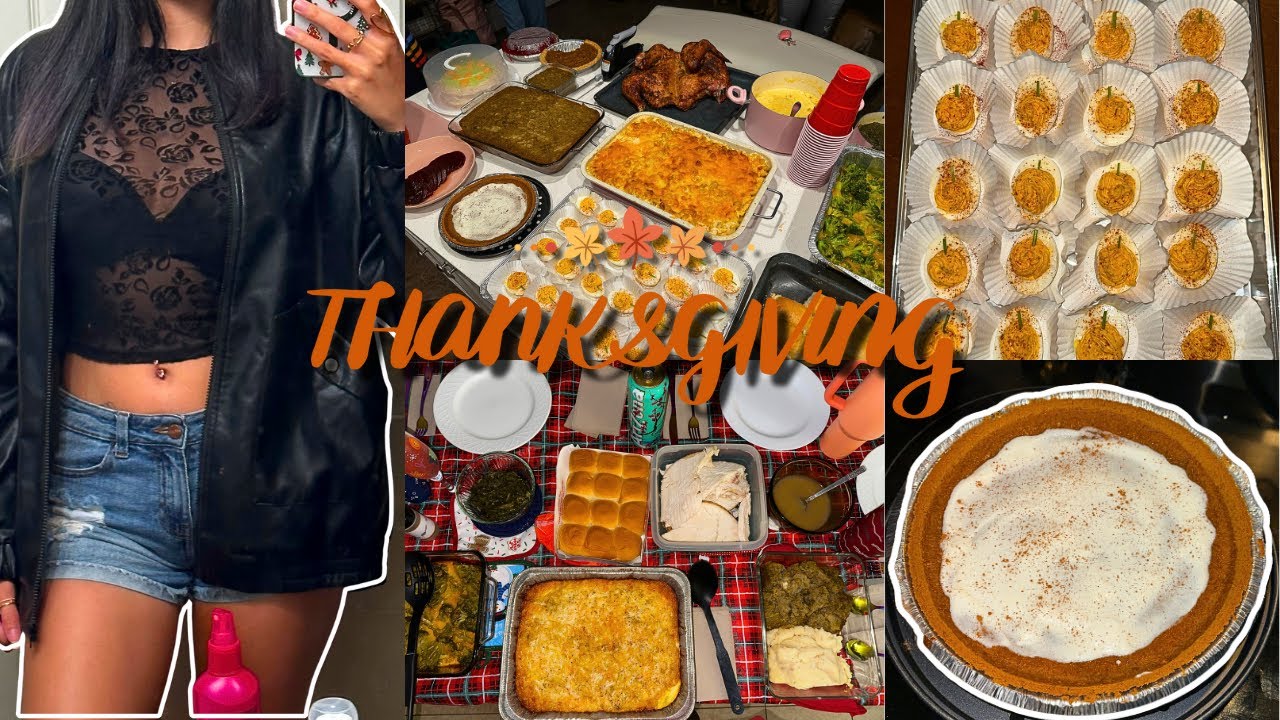 Видеоблог ко Дню благодарения 🦃 наряды, готовка и grwm 🧡 | Haley WC