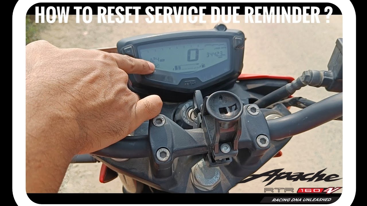 How to reset service due reminder in Apache ?