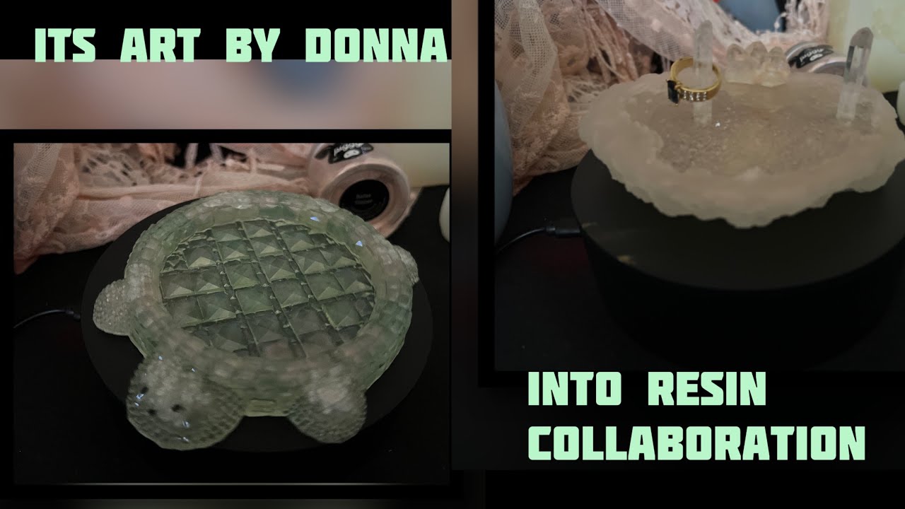 @intoresin Diamond Turtle Tray Mold with facts about sea turtles mythology plus bonus