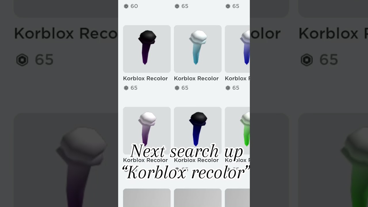 How to get cheap korblox? || #roblox #korblox #chickfilasauce