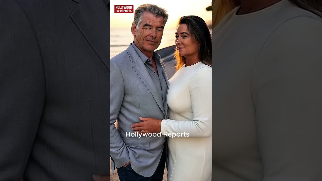 Pierce Brosnan & Keely Shaye: Sunset Serenity by the Sea ❤️