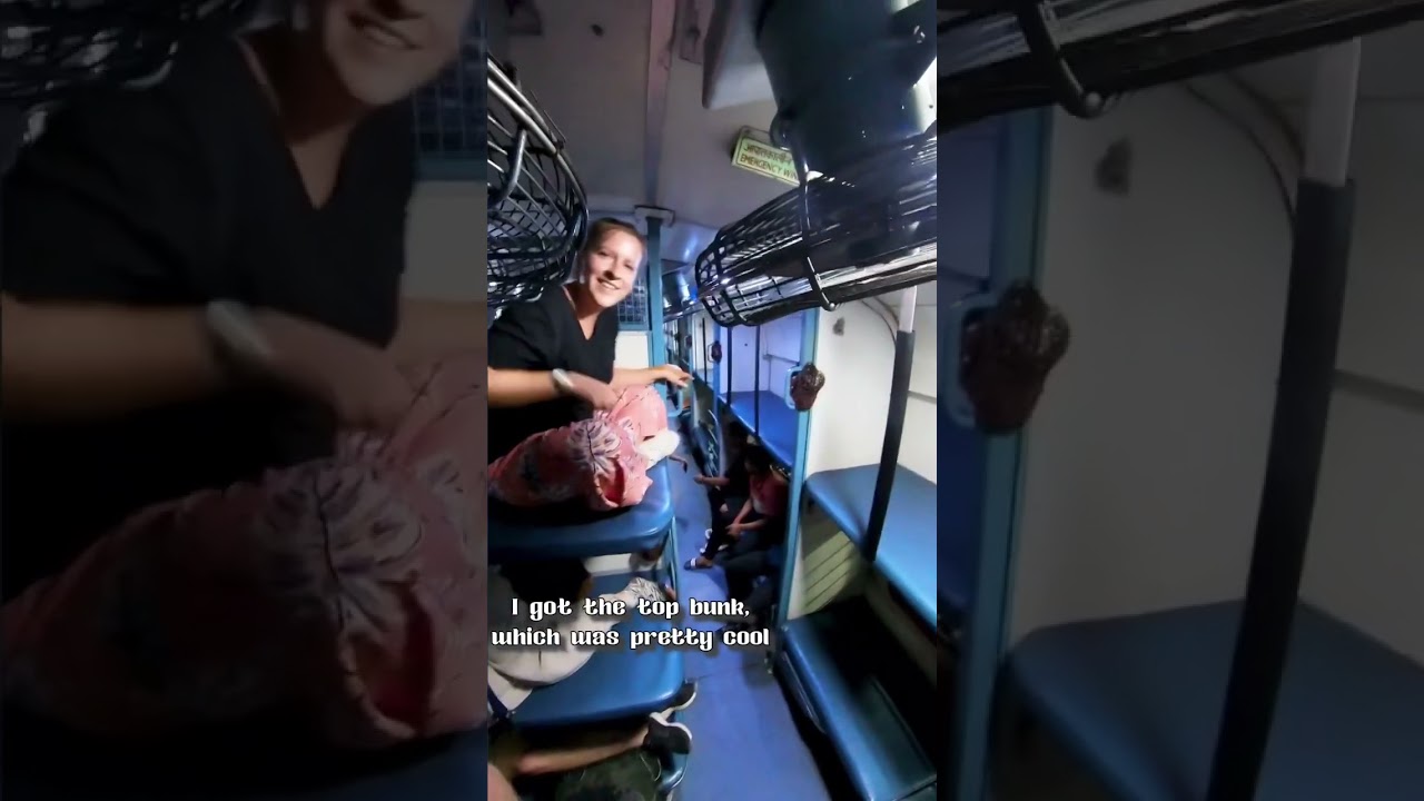 Indian sleeper train #india #indiantrain #travel