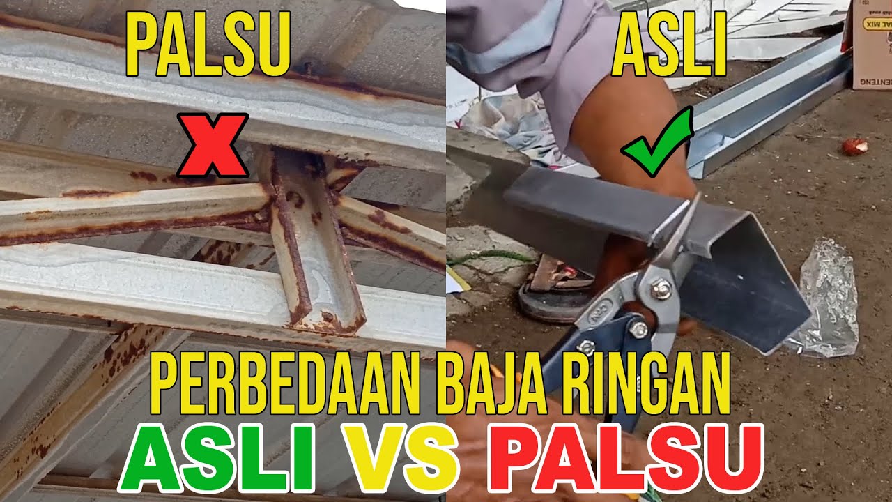 PERBANDINGAN BAJA RINGAN ASLI VS PALSU
