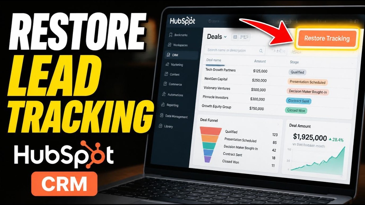 How to restore lead tracking using HubSpot CRM for investors - Step By Step