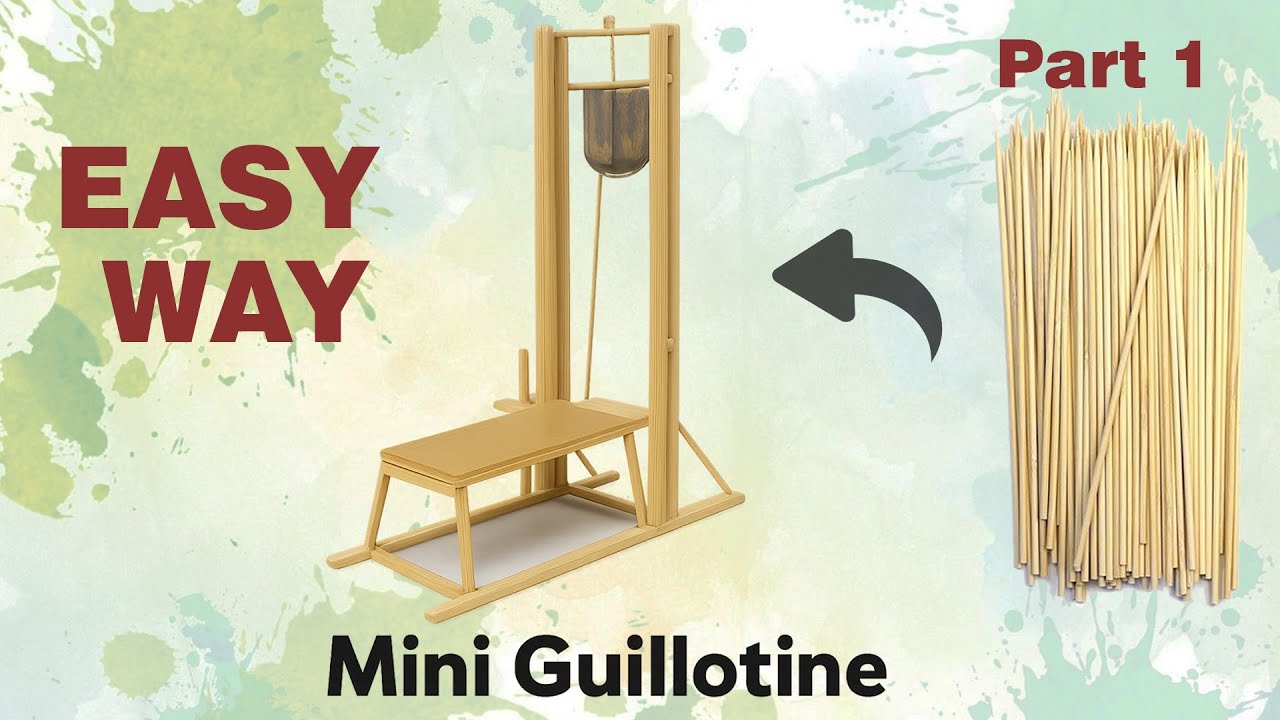 A guillotine is an apparatus designed for executing people by decapitation part 1.#diy #recycledart
