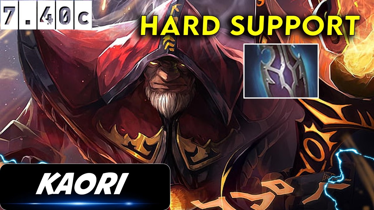 kaori Warlock Hard Support - Dota 2 Patch 7.40c Pro Player Full Gameplay