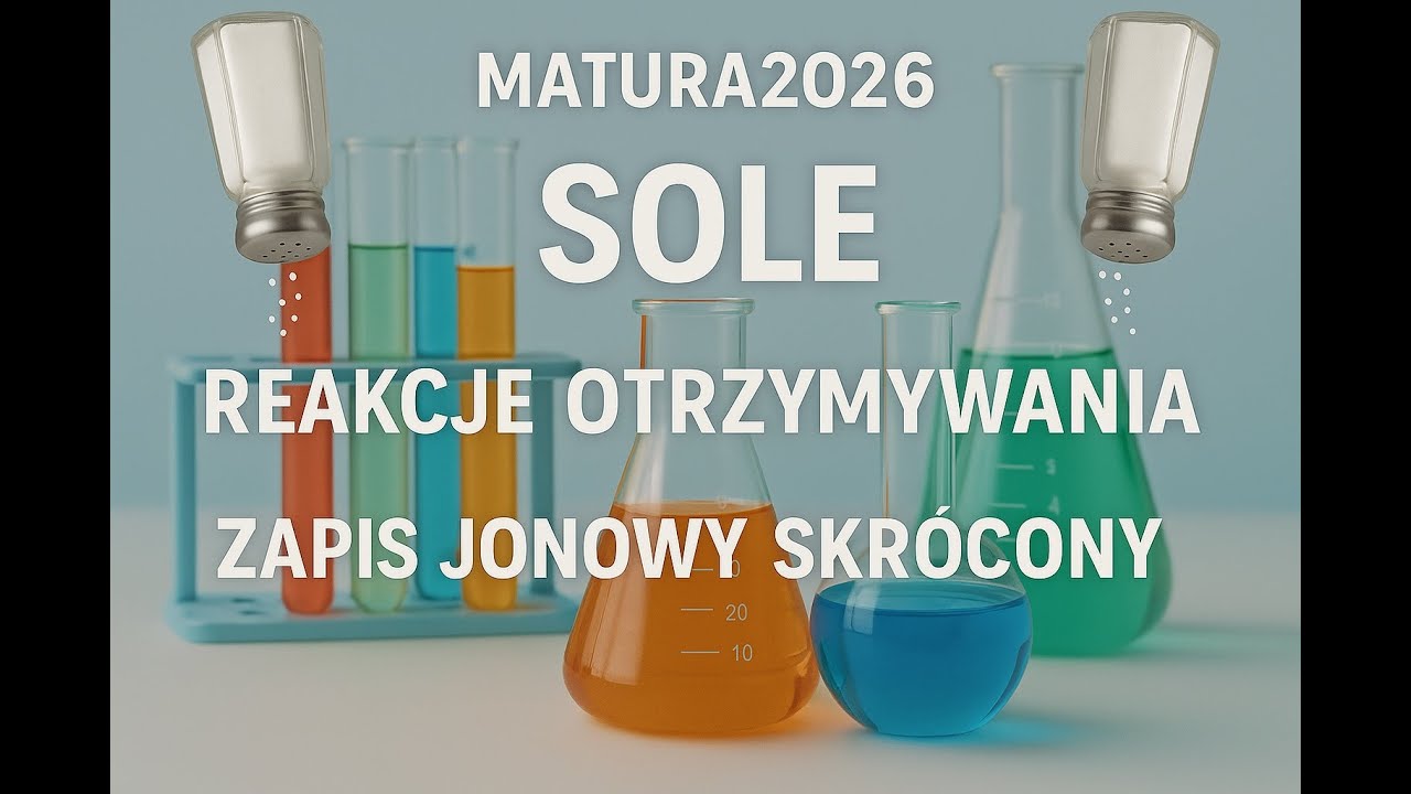 Reakcje otrzymywania soli, zapis jonowy skrócony - chemia rozszerzona