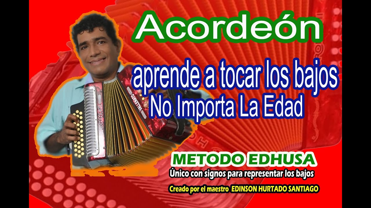 TUTIRIAL DE ACORDEON... INDEPENDIZA BAJOS EN UNOS DIAS...NO IMPORTA TU EDAD