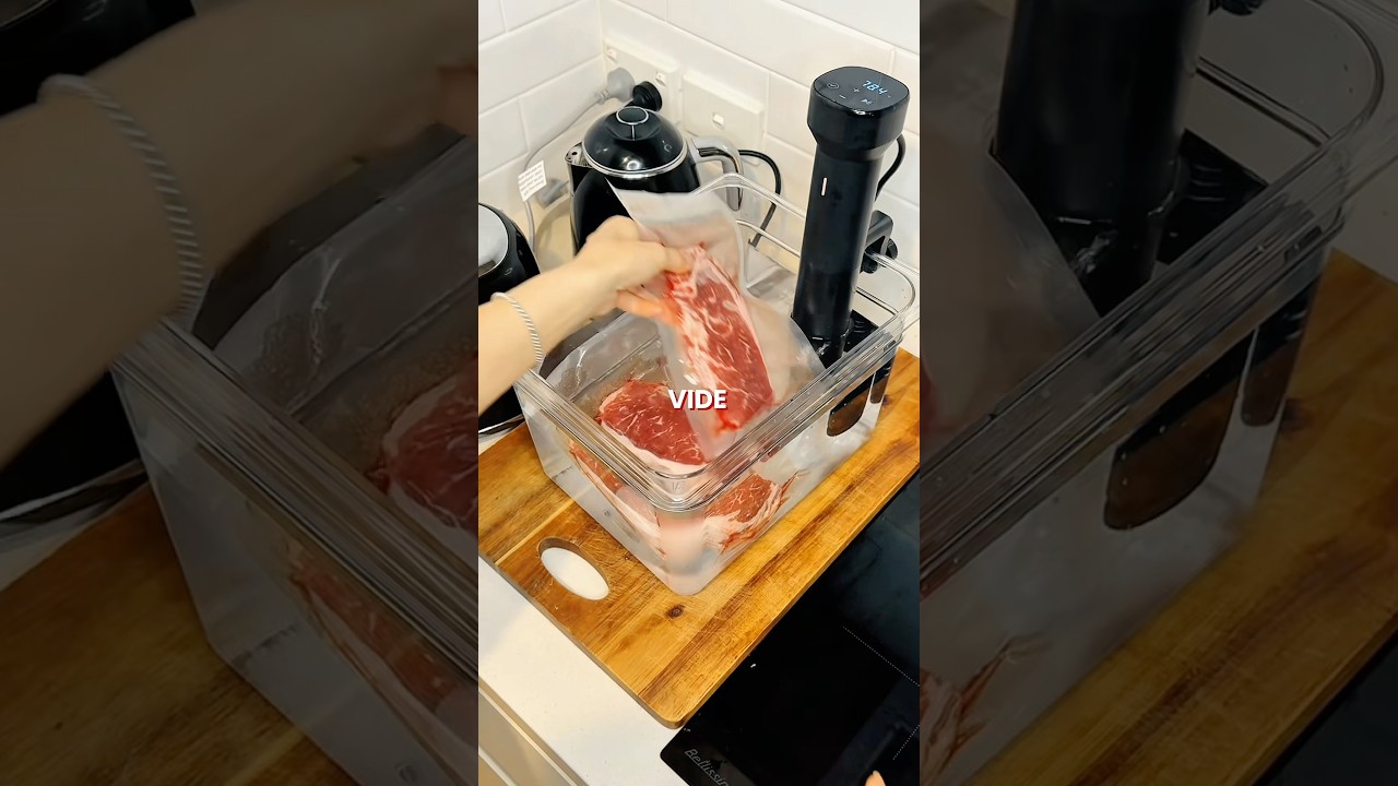 Cook Frozen Steak with Sous Vide (No Defrost Needed!) 🥩 #cooking #steak