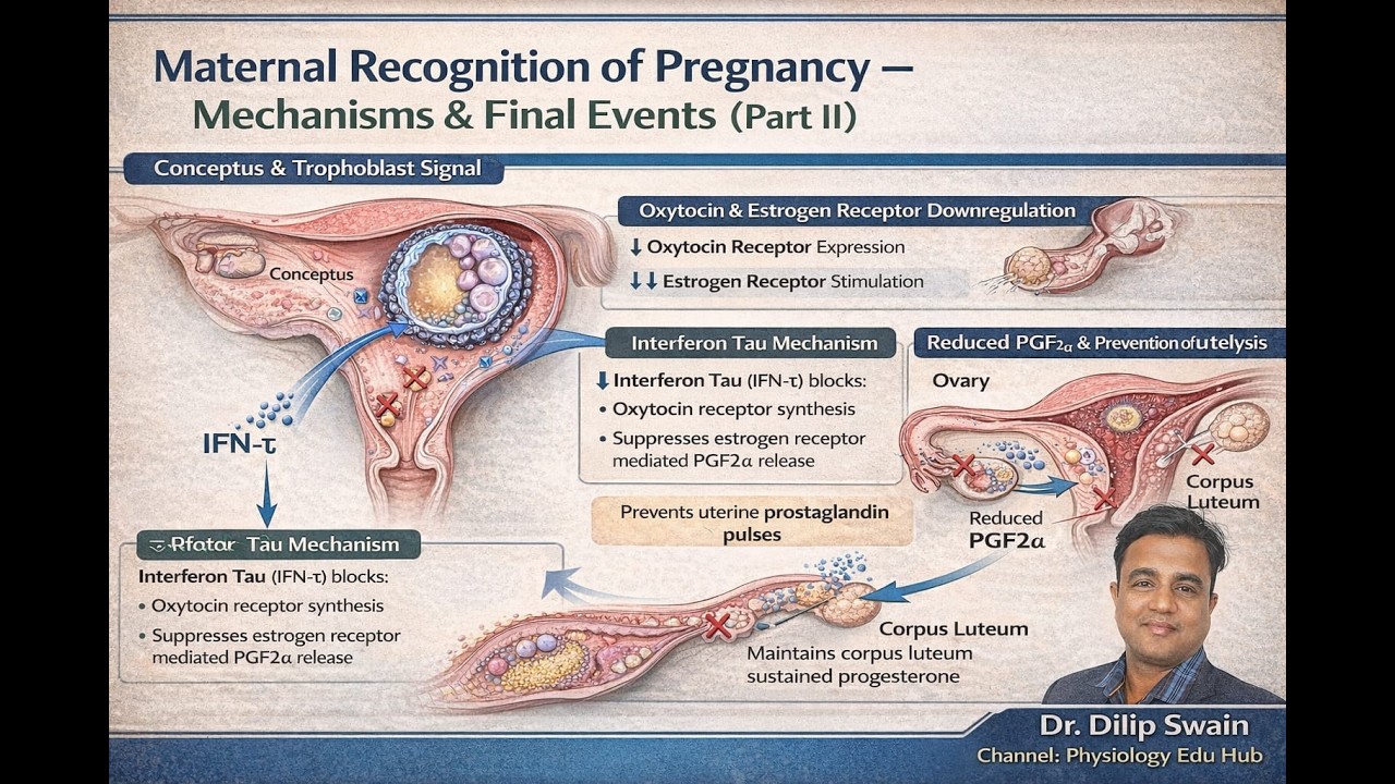 The Signal That Prevents Luteolysis | Interferon Tau Full Mechanism: Full Lecture