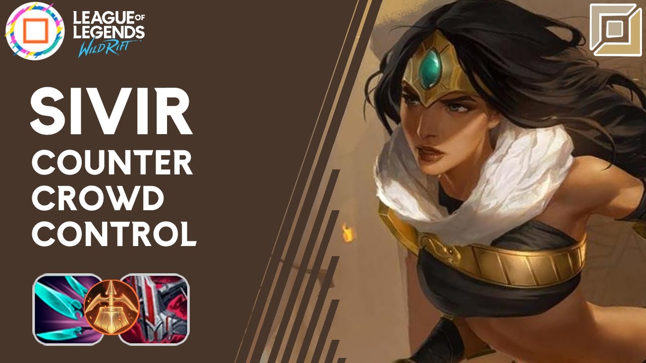 Sivir for Counter Crowd Control || Wild Rift Sivir Gameplay || Sivir Build and Runes || Diamond Rank