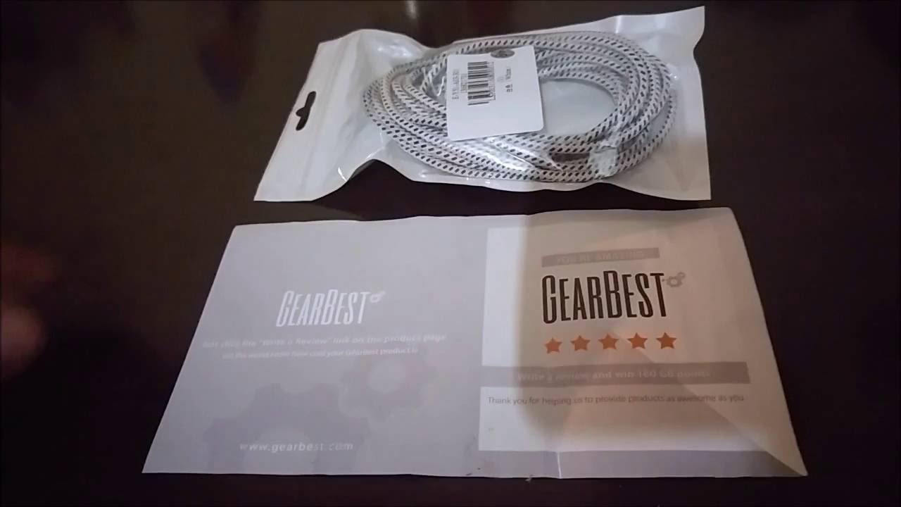 Micro USB de tela Nylon de 3 m - GearBest