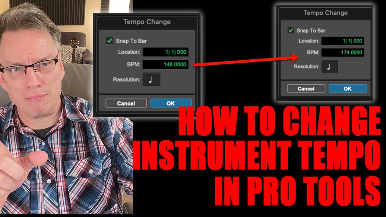 How to Change the Tempo of Recorded Tracks In Pro Tools Using Elastic Audio