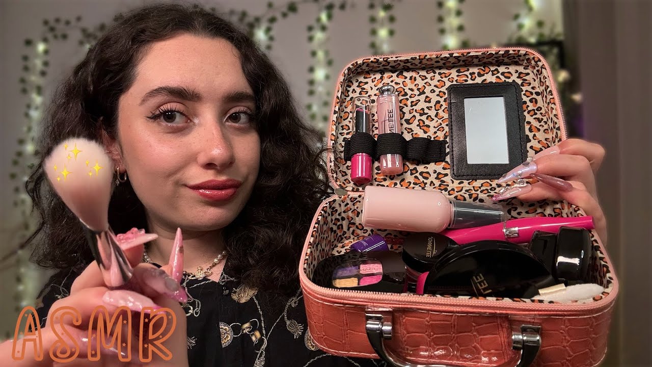 🌙 ASMR FRANÇAIS : RP, JE TE MAQUILLE AVEC...DES PRODUITS FAKE...😳💄#asmr #relax #roleplay #makeup