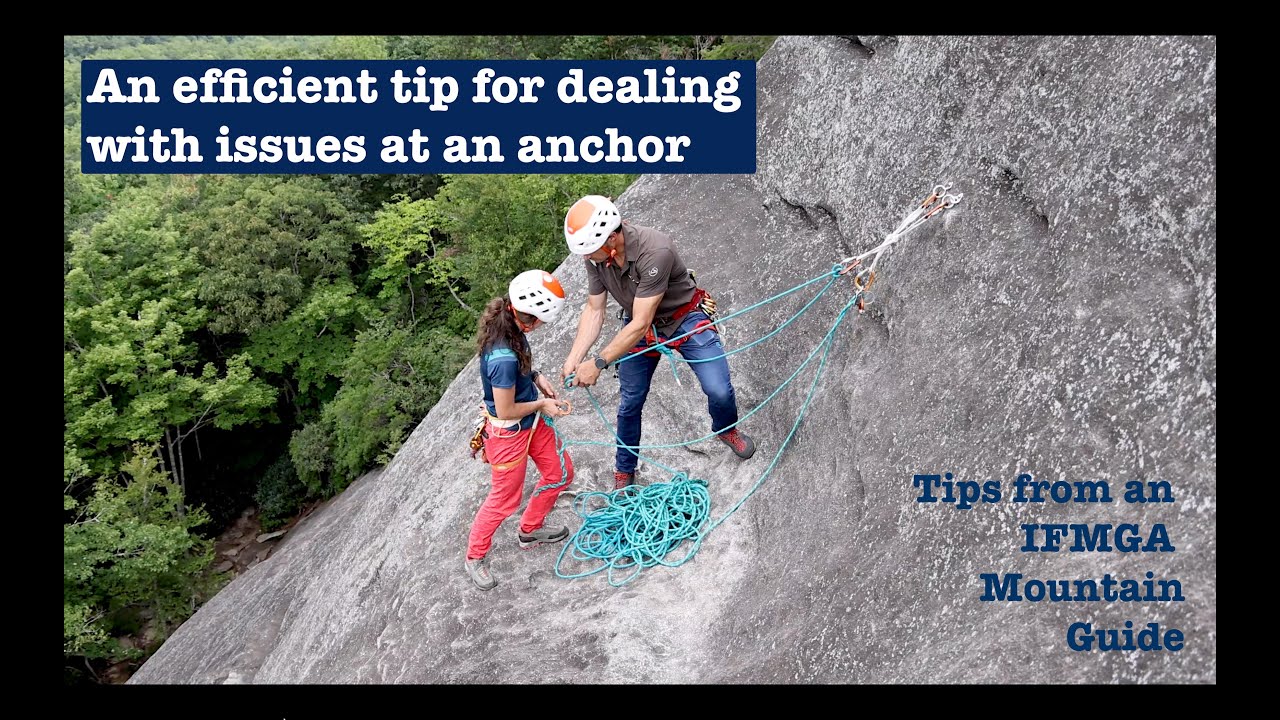 Anchoring efficiency with the backside of the clove hitch
