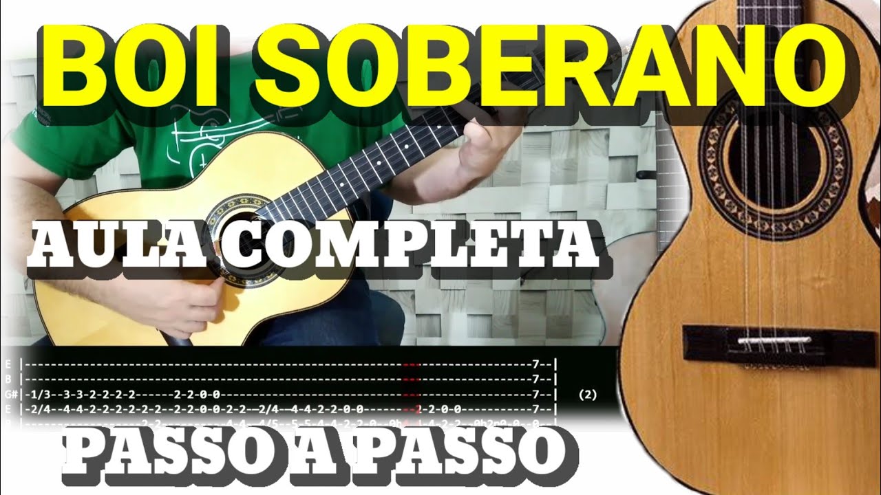 Boi Soberano - Vídeo aula passo a passo na Viola Caipira