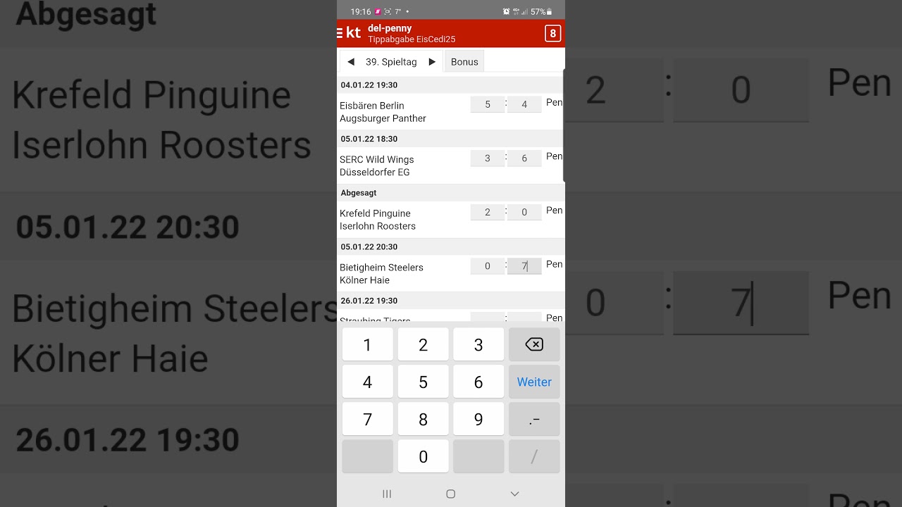 Penny DEL 39. Spieltag