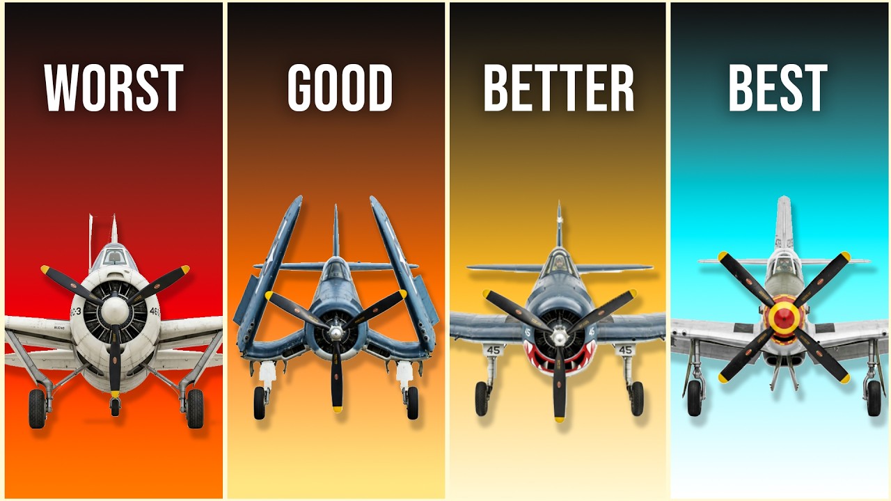 Every WW2 Fighter Aircraft Ranked - WORST to BEST (COMPLETE)