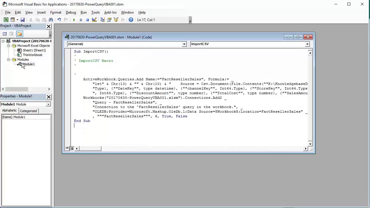 Business Intelligence: Automating Power Query with VBA