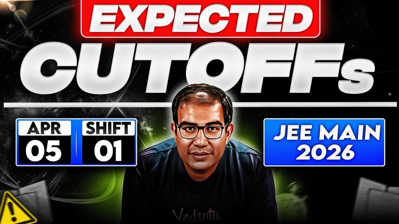 Jee 2026 | 5th April Shift 1 | Marks Vs Percentile | Expected Cutoffs | Vinay Shur Sir