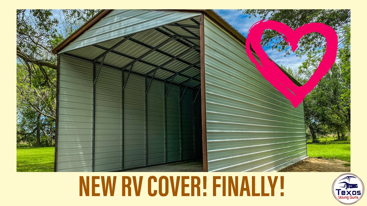 New RV Cover from Alan's Factory Outlet/Carolina Carports! // Texas Young Guns