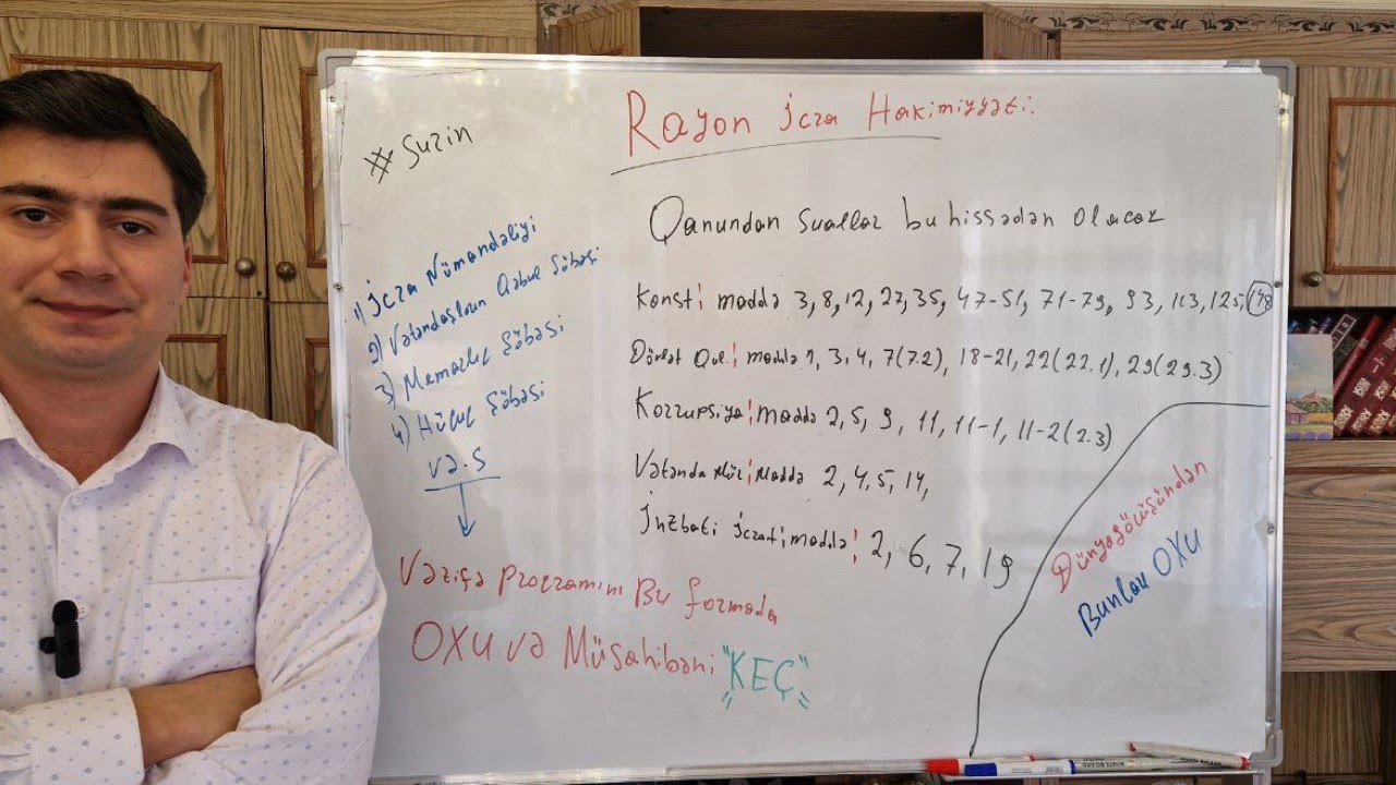 Müsahibən Rayon İcra Hakimiyyətidirsə İZLƏ və Müsahibəni KEÇ