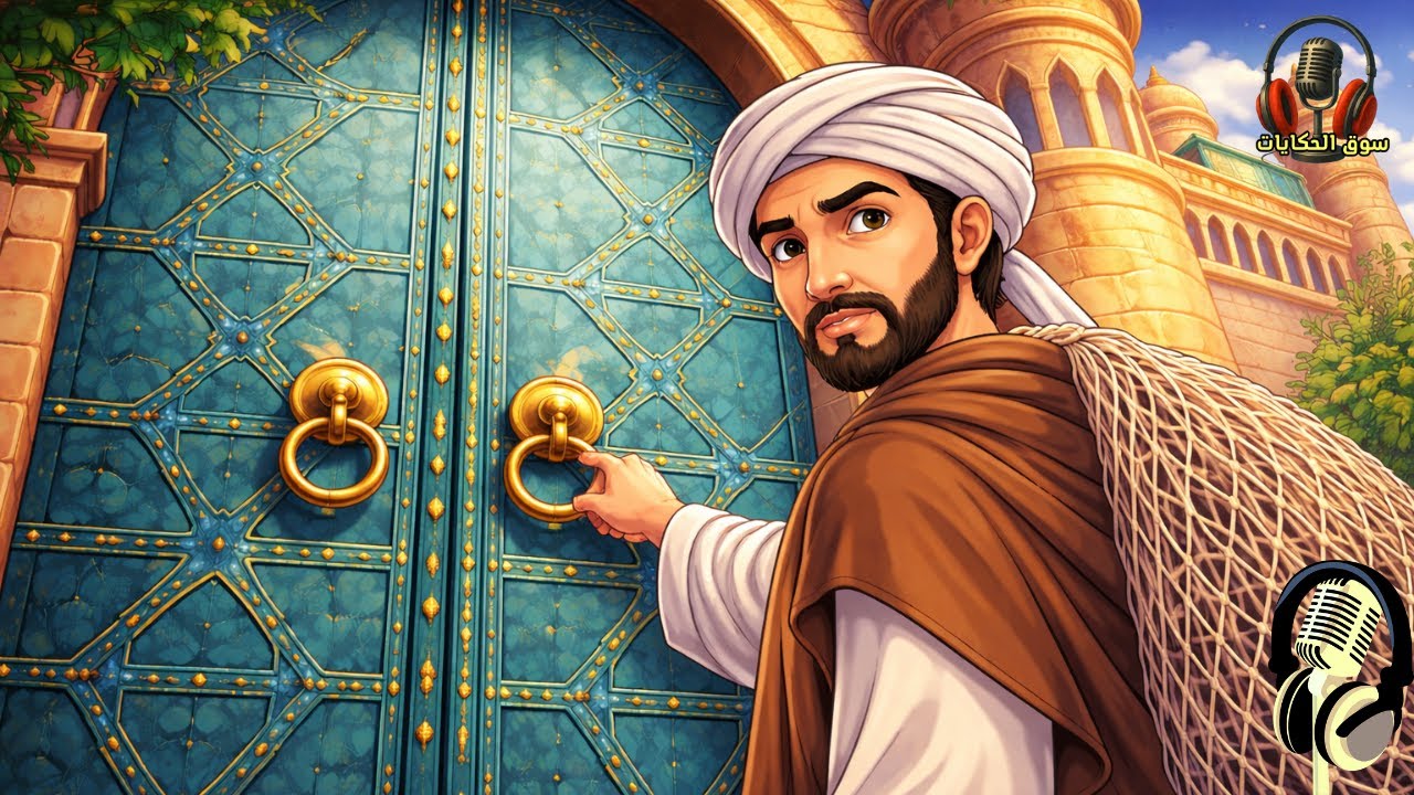 قصة صياد فقير دخل قصرًا غامضًا، فوجد نعيمًا غيّر حياته… قصص قبل النوم، سوق الحكايات والقصص