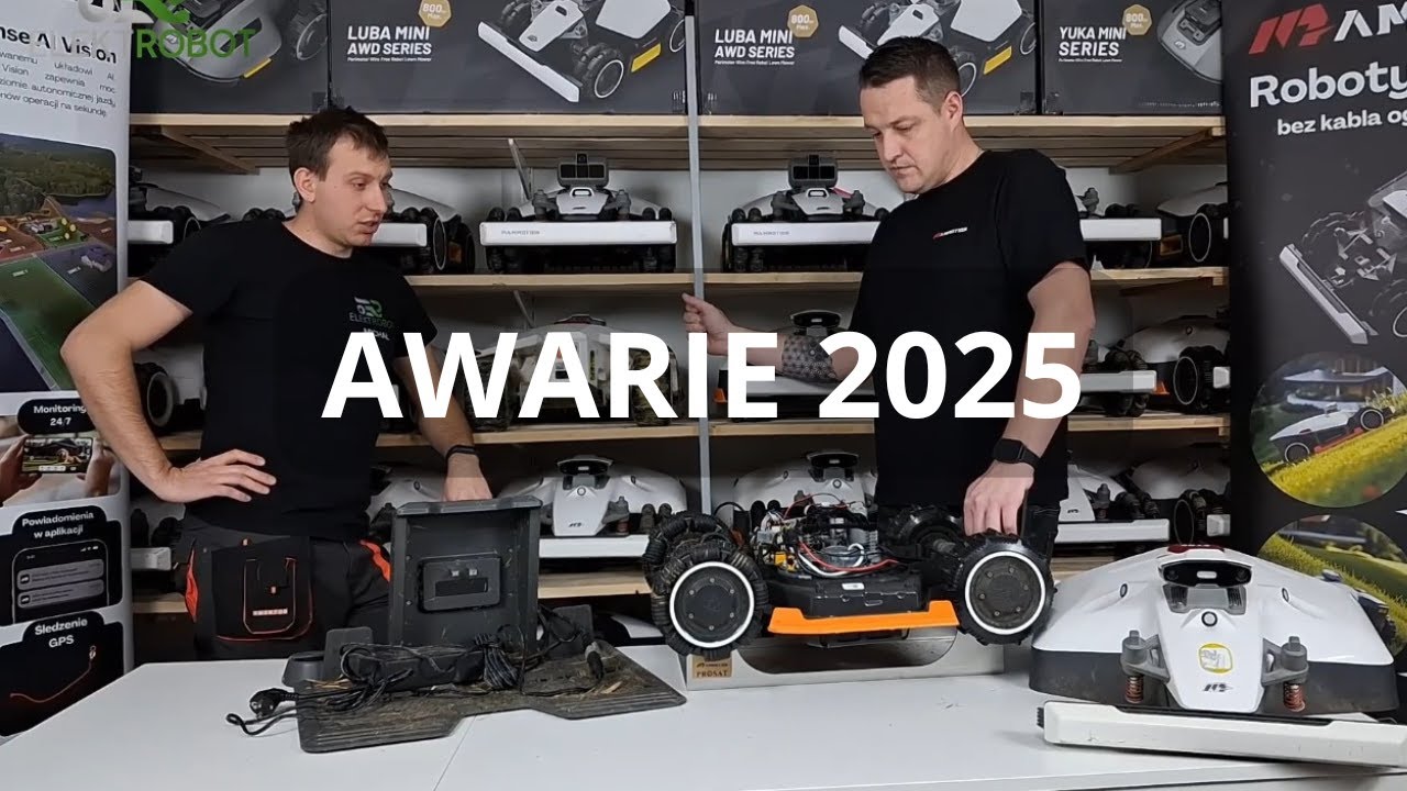 Awarie w sezonie 2025 - Mammotion Luba 2 AWD 3000X oraz modele Yuka, Yuka Mini i Luba Mini